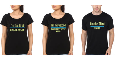 I Am The First Second Third Brother-Sister Half Sleeves T-Shirts -FunkyTees