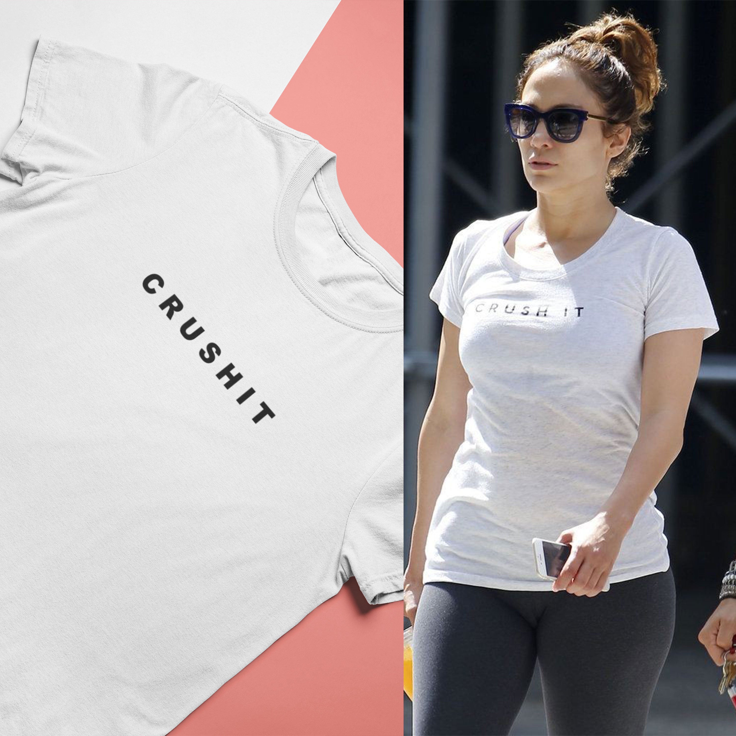 Crushit Jennifer Lopez celebrity T-shirt- FunkyTeesClub