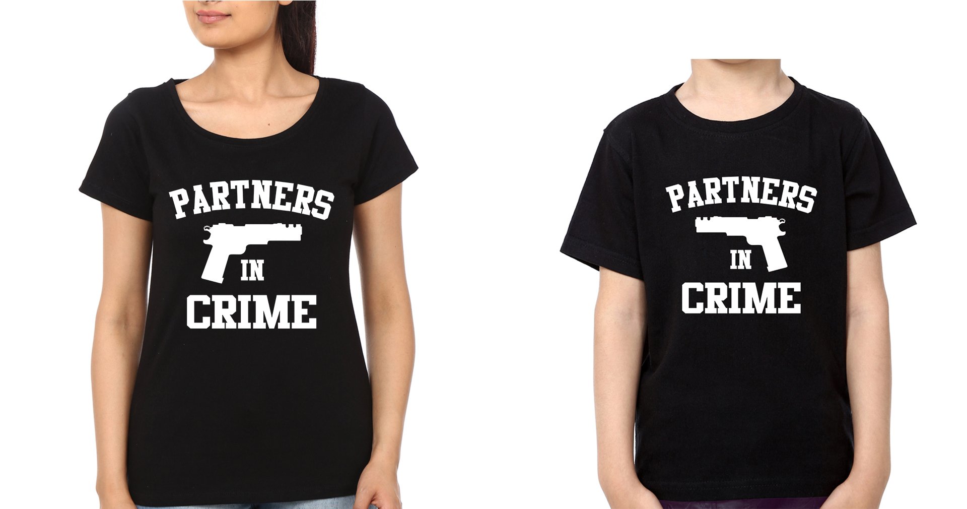 Partners In Crime Mother and Son Matching T-Shirt- FunkyTeesClub