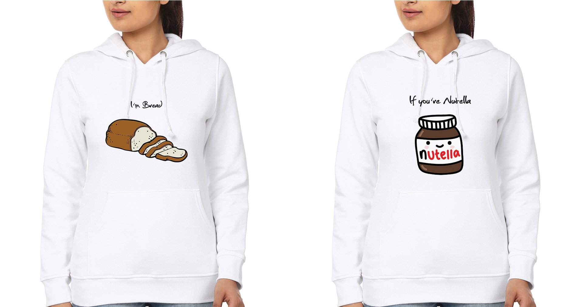 Nutella Bread Sister Sister Hoodies-FunkyTees