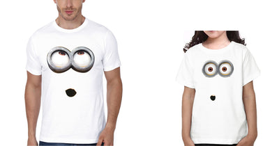 Minion Father and Daughter Matching T-Shirt- FunkyTeesClub