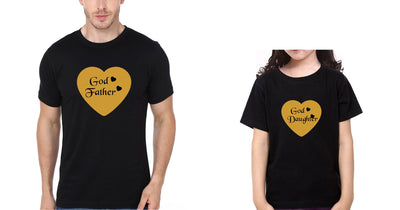 God Father God Daughter Father and Daughter Matching T-Shirt- FunkyTeesClub