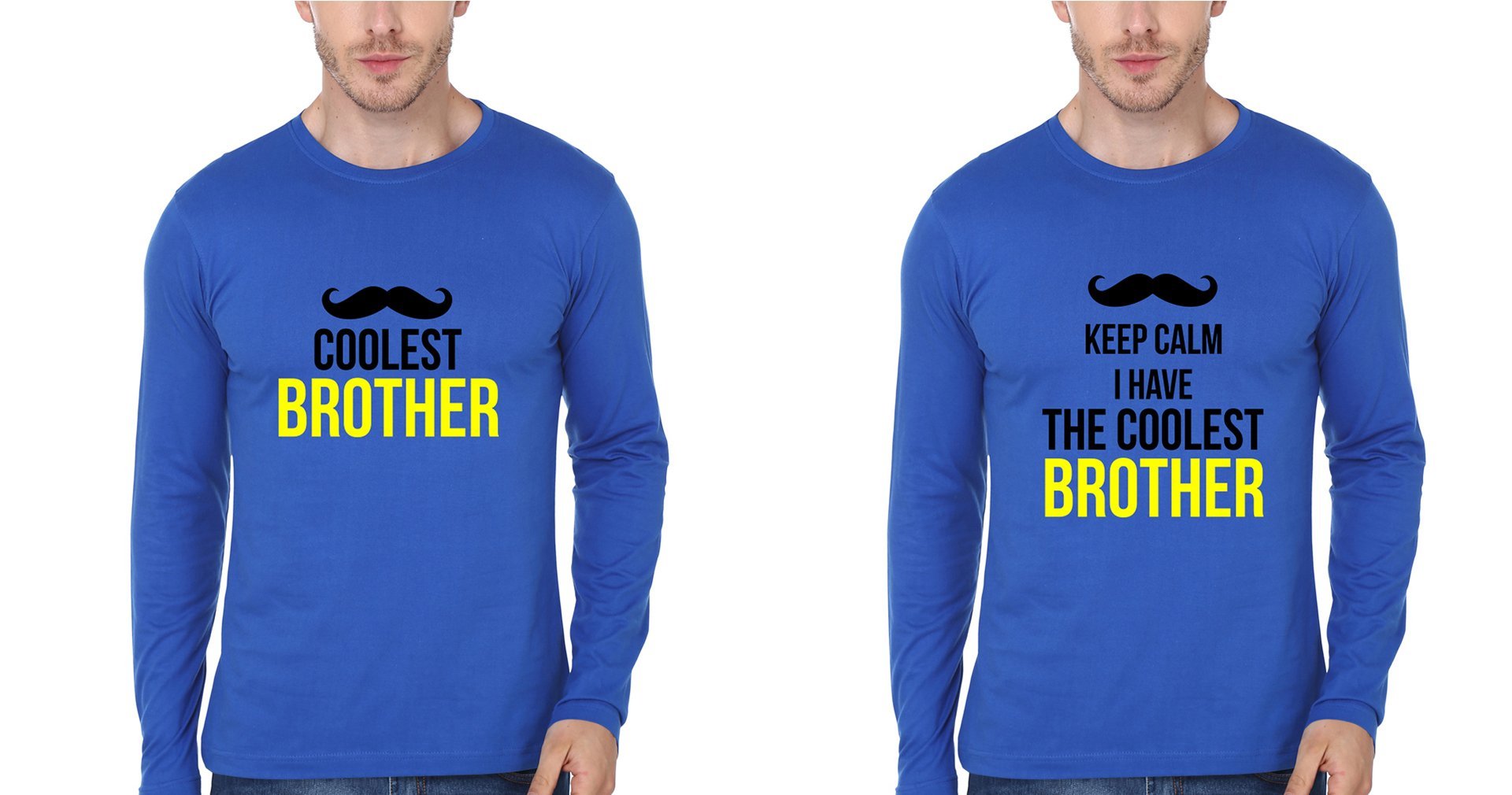 Coolest Brother-Brother Full Sleeves T-Shirts -FunkyTees
