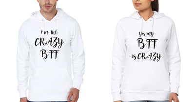 Crazy Bff Hoodies-FunkyTees
