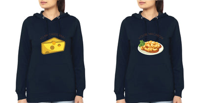Cheese Macraoni Sister Sister Hoodies-FunkyTees