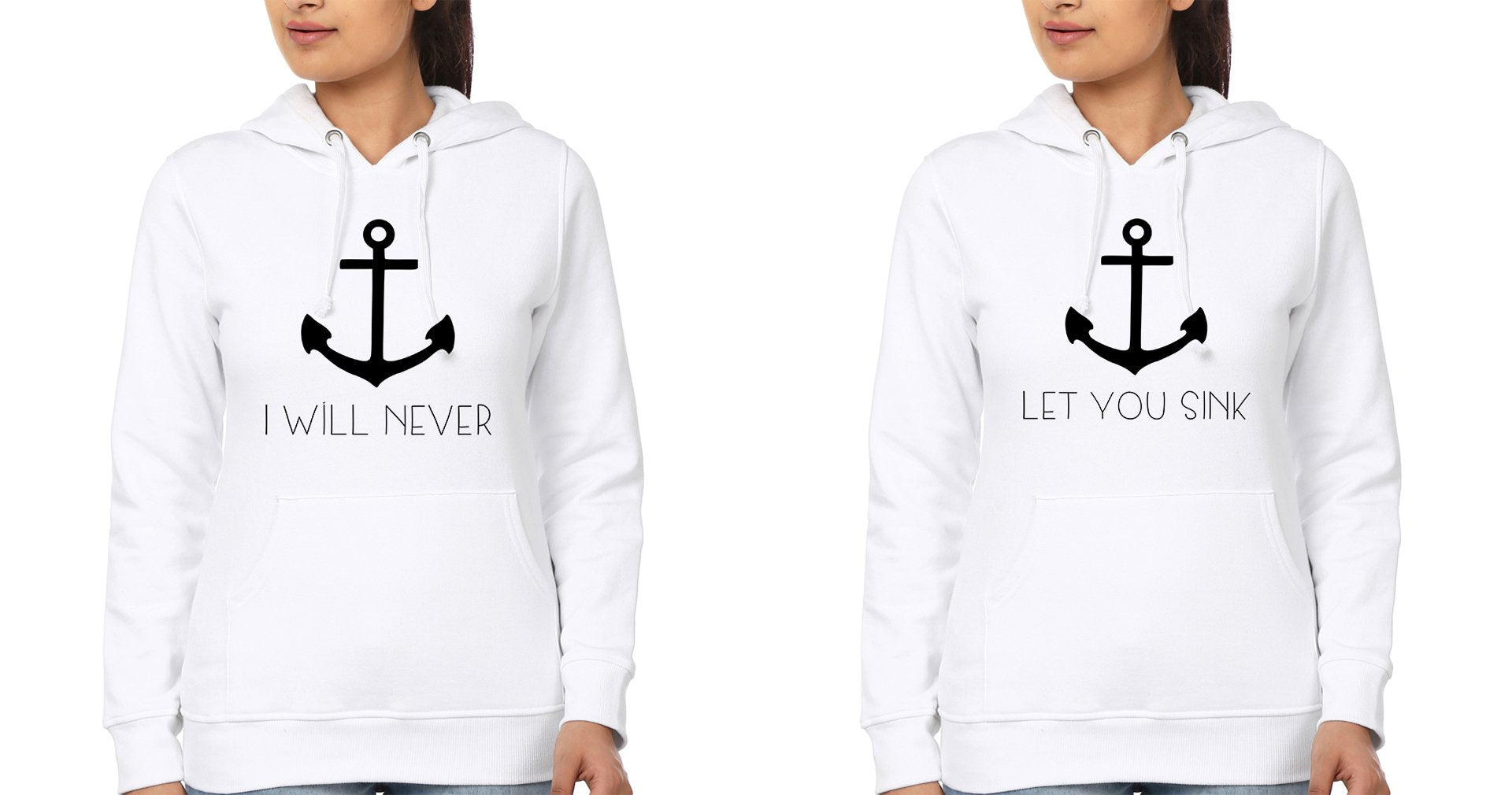 I Will Never let You Sink BFF Hoodies-FunkyTees