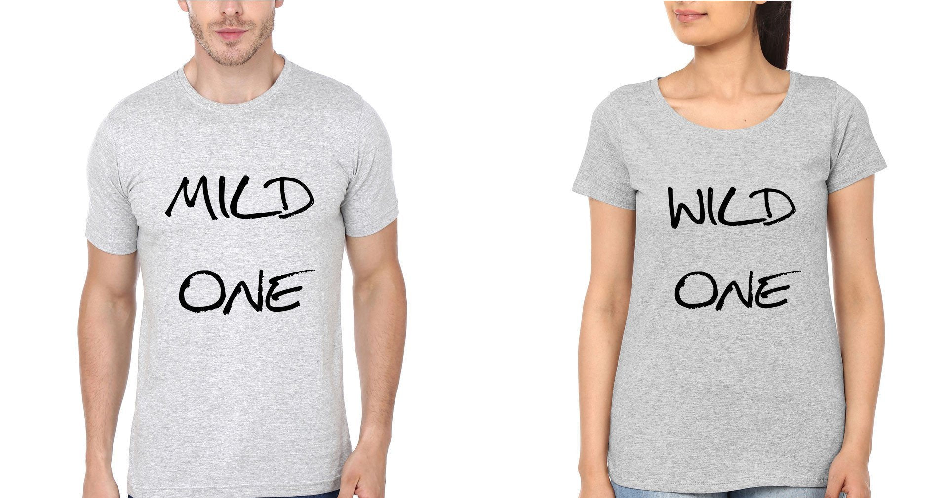 FunkyTees Mild One Wild One BFF Half Sleeve T Shirt