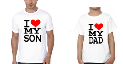 I Love My Dad I Love My Son Father and Son Matching T-Shirt- FunkyTeesClub