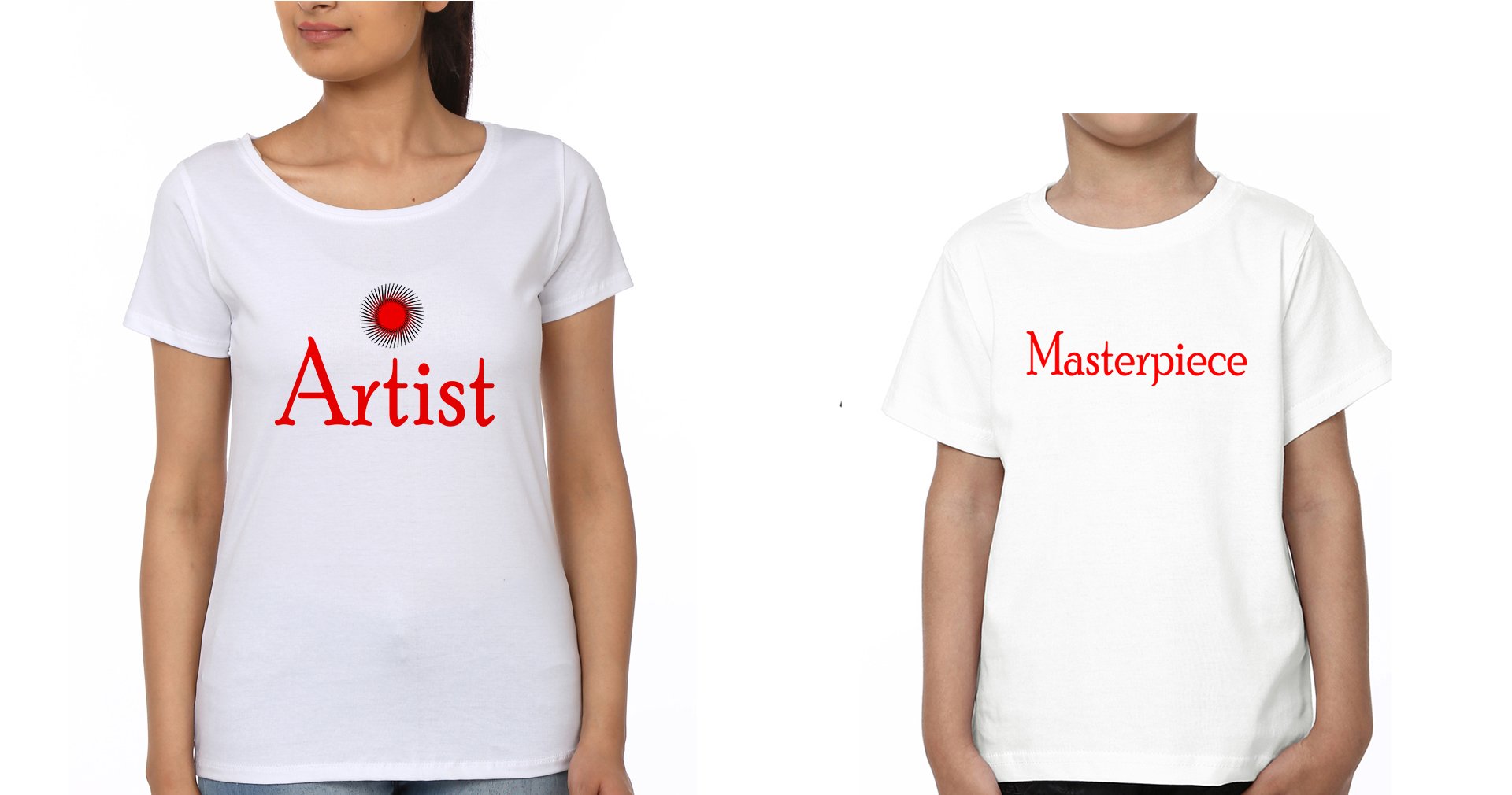 Artist Masterpiece Mother and Son Matching T-Shirt- FunkyTeesClub