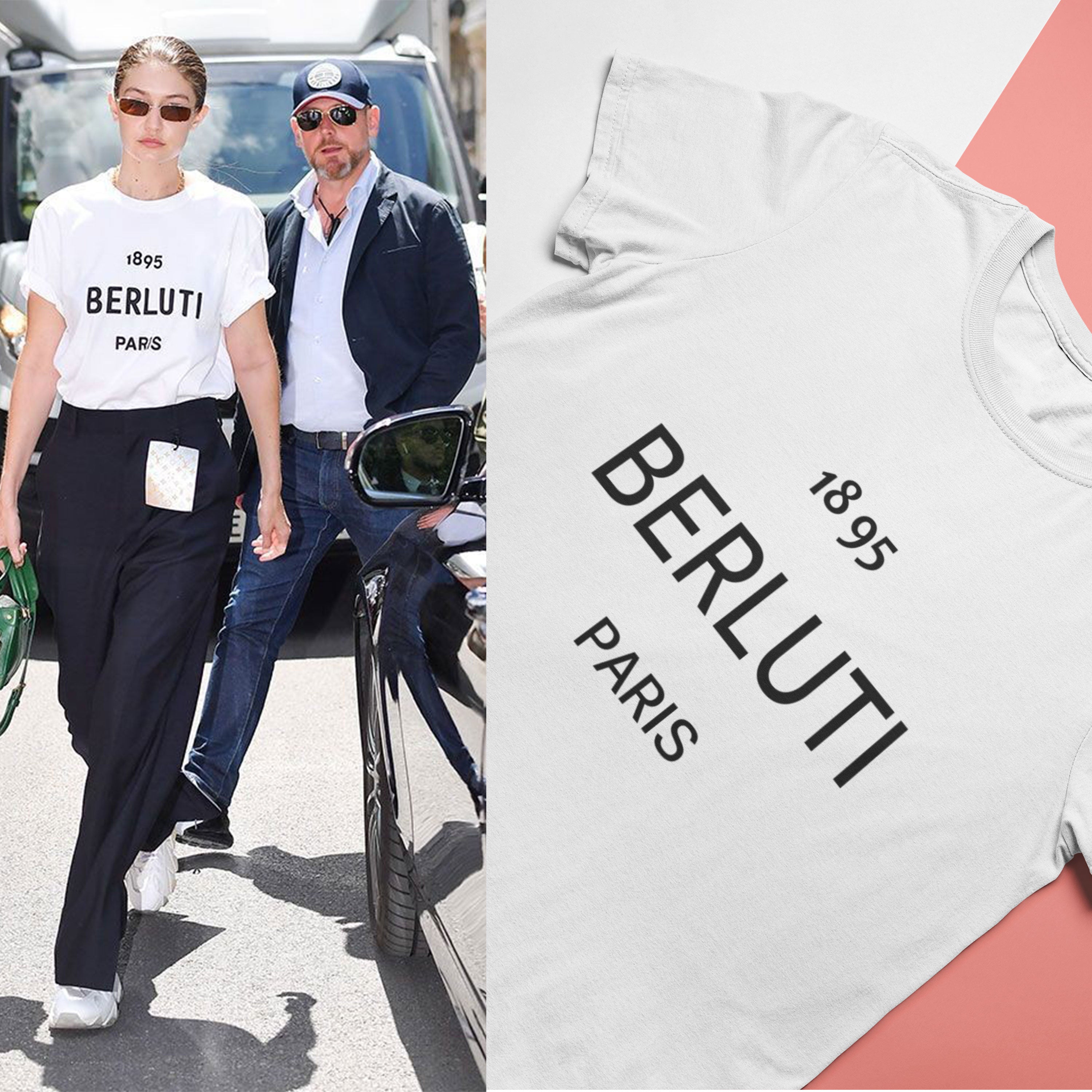 Berluti Paris Gigi Hadid Celebrity T-shirt- FunkyTeesClub