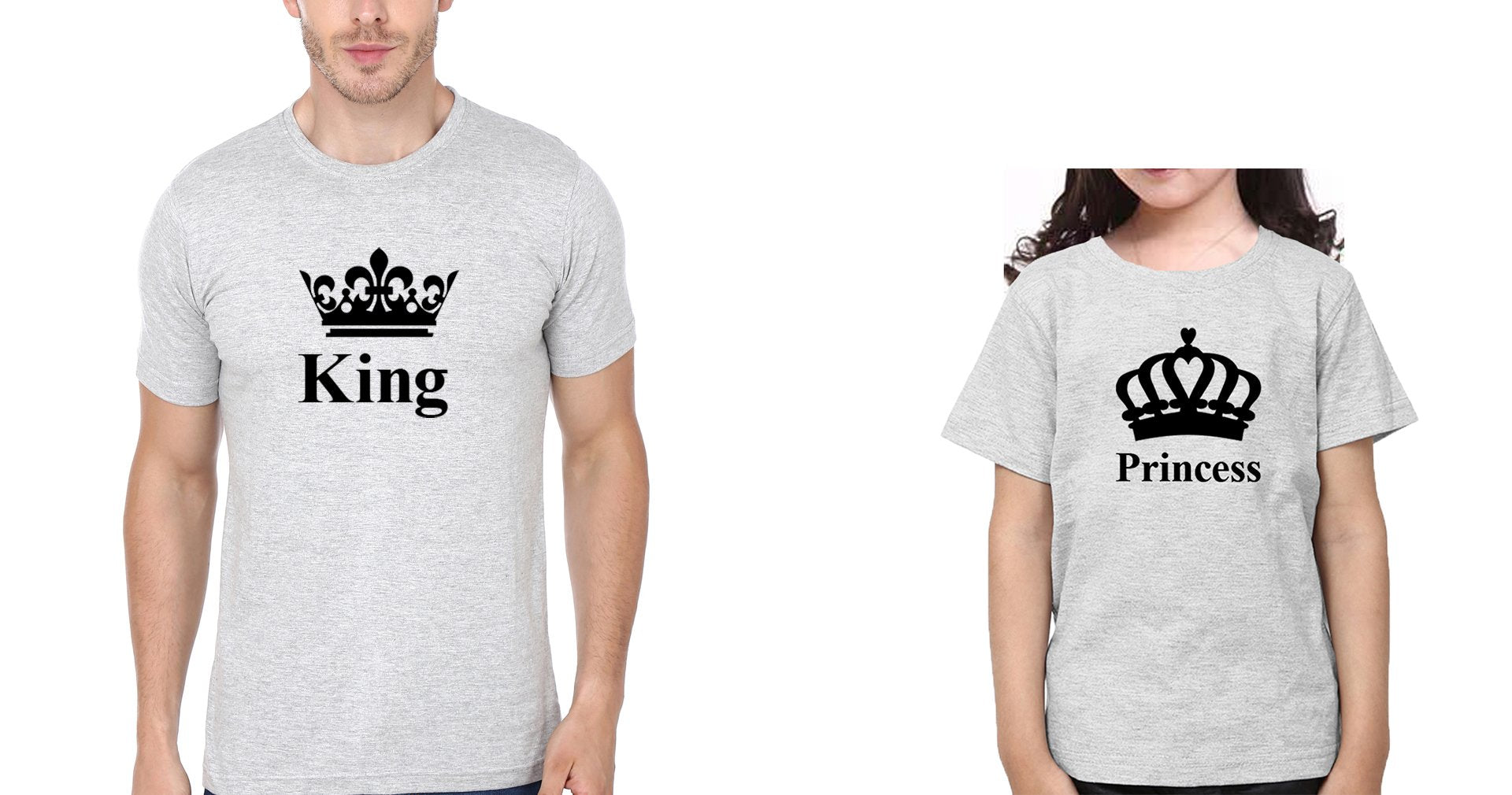 King Princess Father and Daughter Matching T-Shirt- FunkyTeesClub