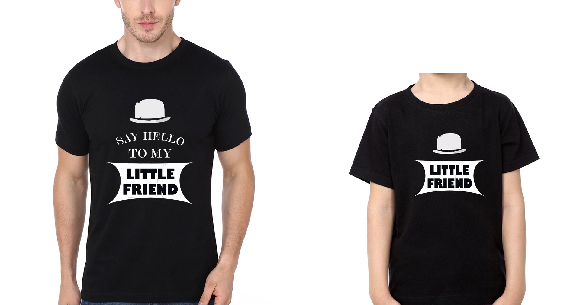 Little friend Father and Son Matching T-Shirt- FunkyTeesClub