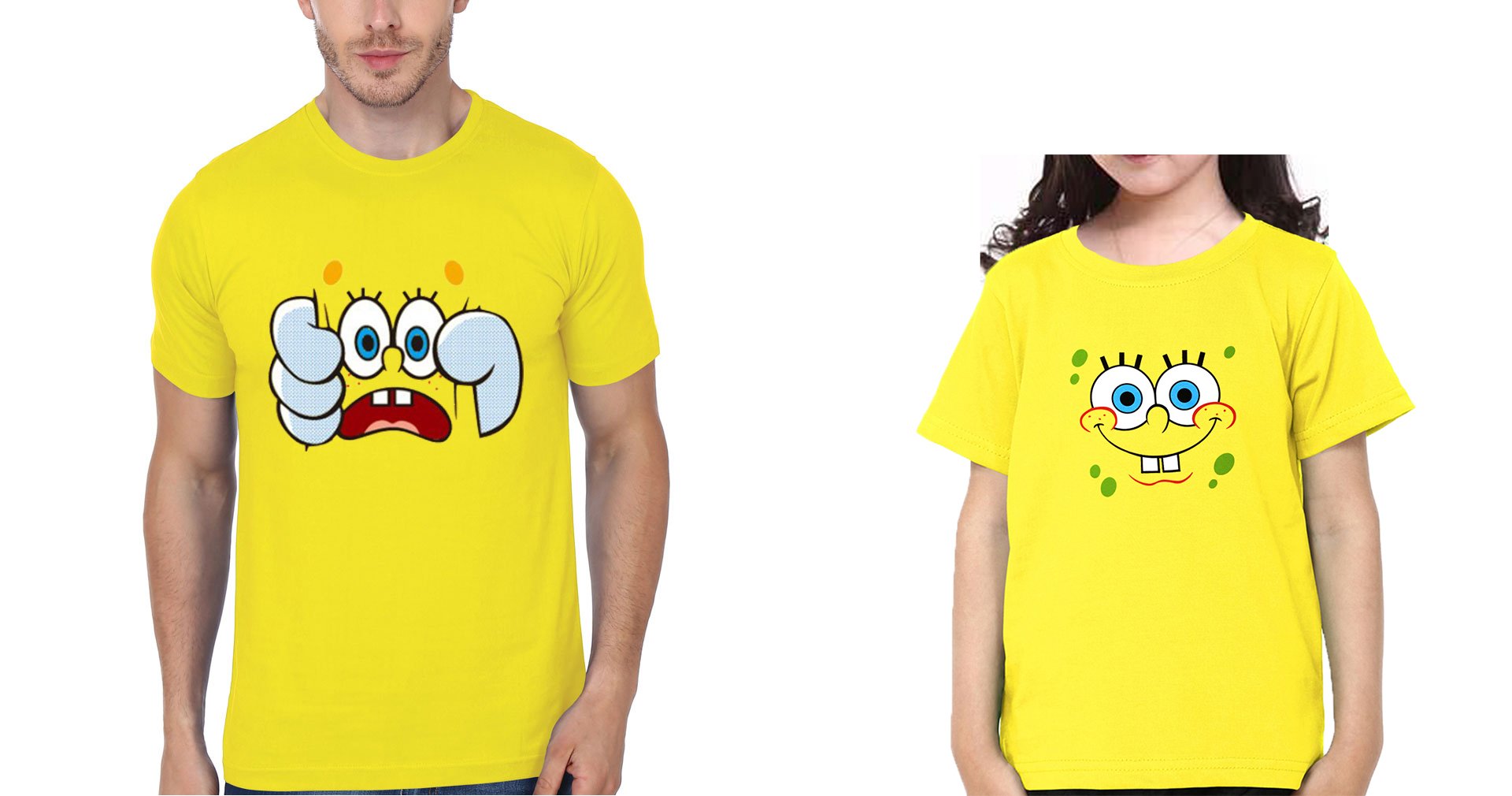 Spongebob Father and Daughter Matching T-Shirt- FunkyTeesClub
