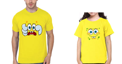 Spongebob Father and Daughter Matching T-Shirt- FunkyTeesClub