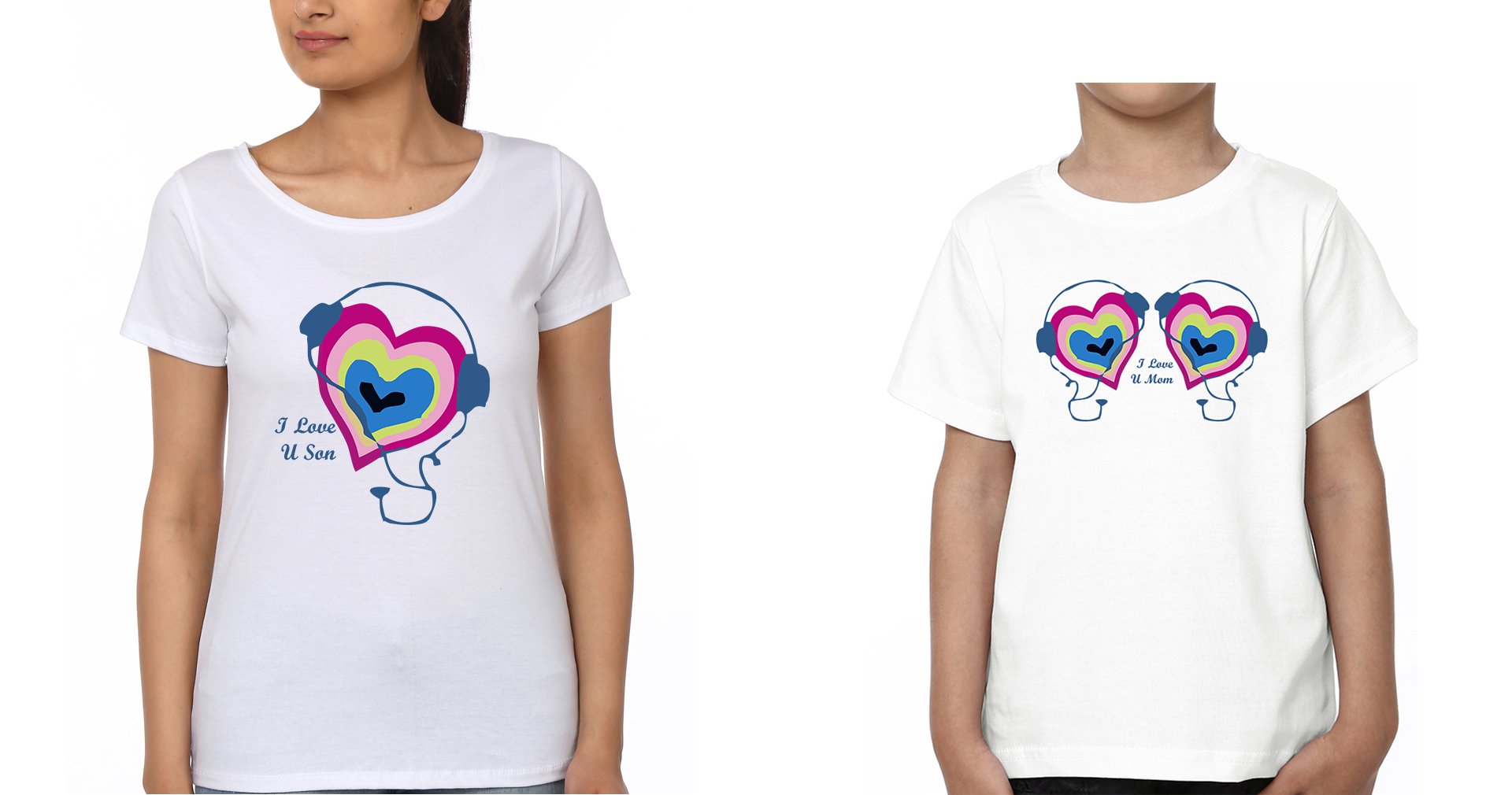 I Love You Son I Love You Mom Mother and Son Matching T-Shirt- FunkyTeesClub