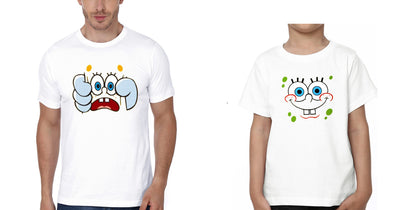 Spongbe Father and Son Matching T-Shirt- FunkyTeesClub