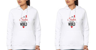 No. 1 Sister Sister Hoodies-FunkyTees