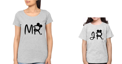 Mr. Jr Mother and Daughter Matching T-Shirt- FunkyTeesClub