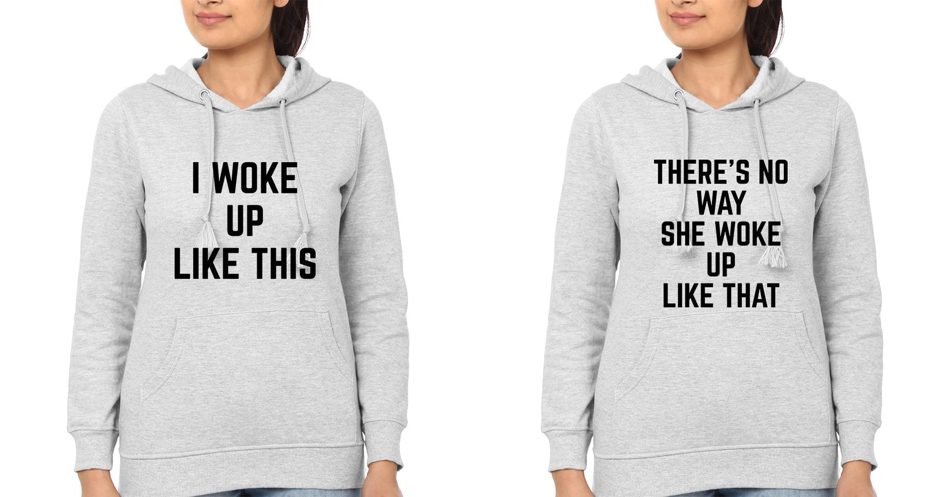 I Woke Up Like This BFF Hoodies-FunkyTees