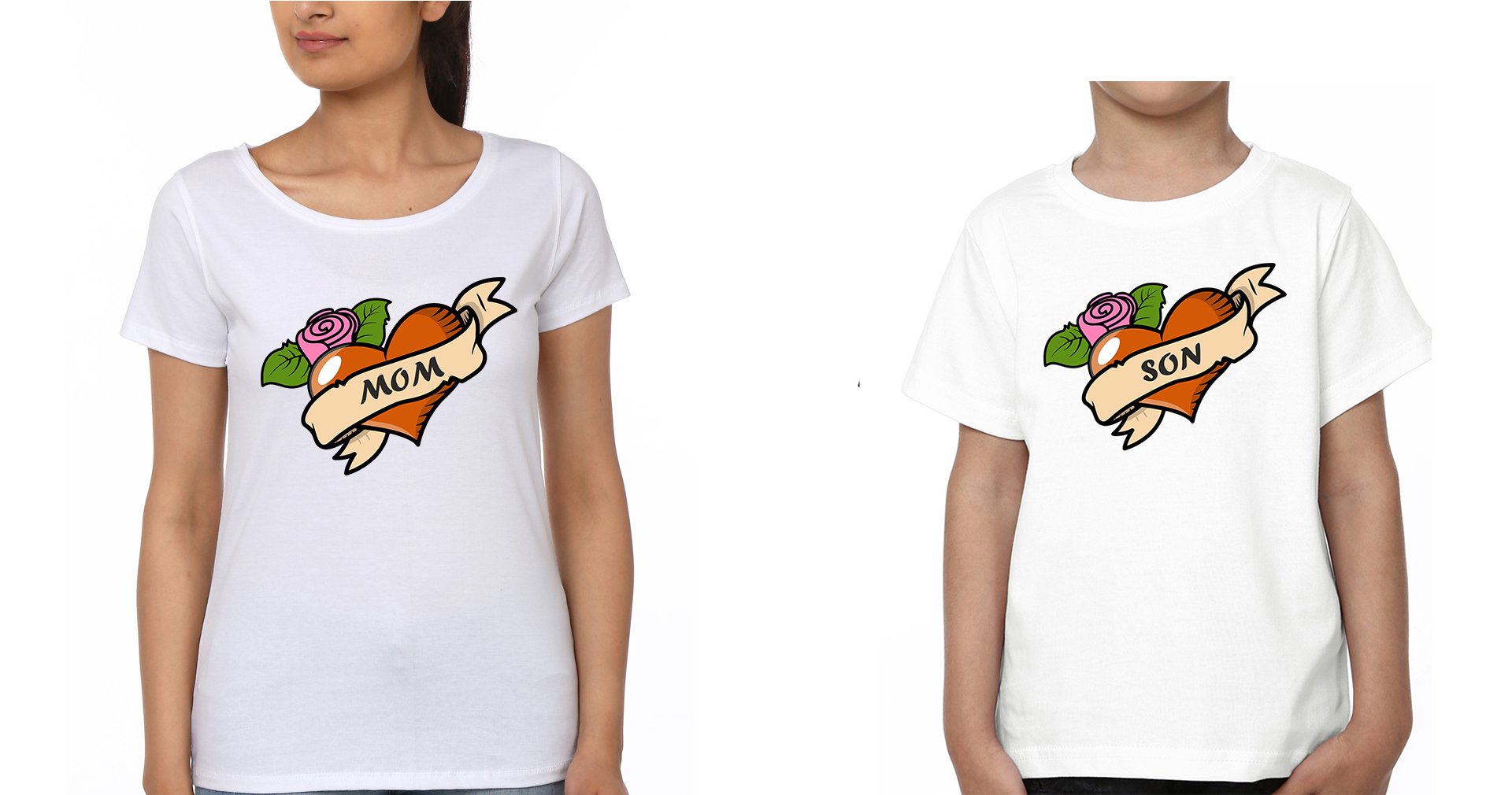 Mom Son Mother and Son Matching T-Shirt- FunkyTeesClub