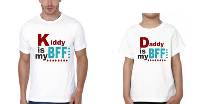 Daddy Is My Bff Kiddy Is My Bff Father and Son Matching T-Shirt- FunkyTeesClub