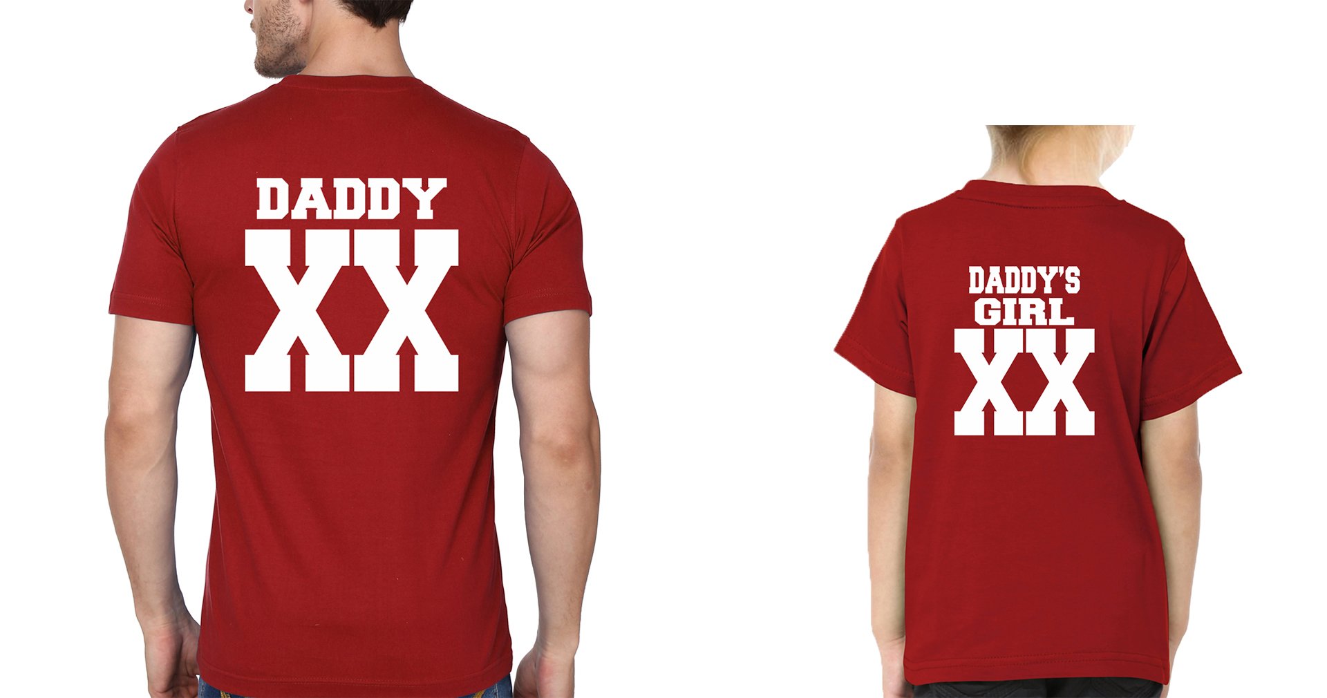 Daddy XX Daddy's Girl XX Father and Daughter Matching T-Shirt- FunkyTeesClub