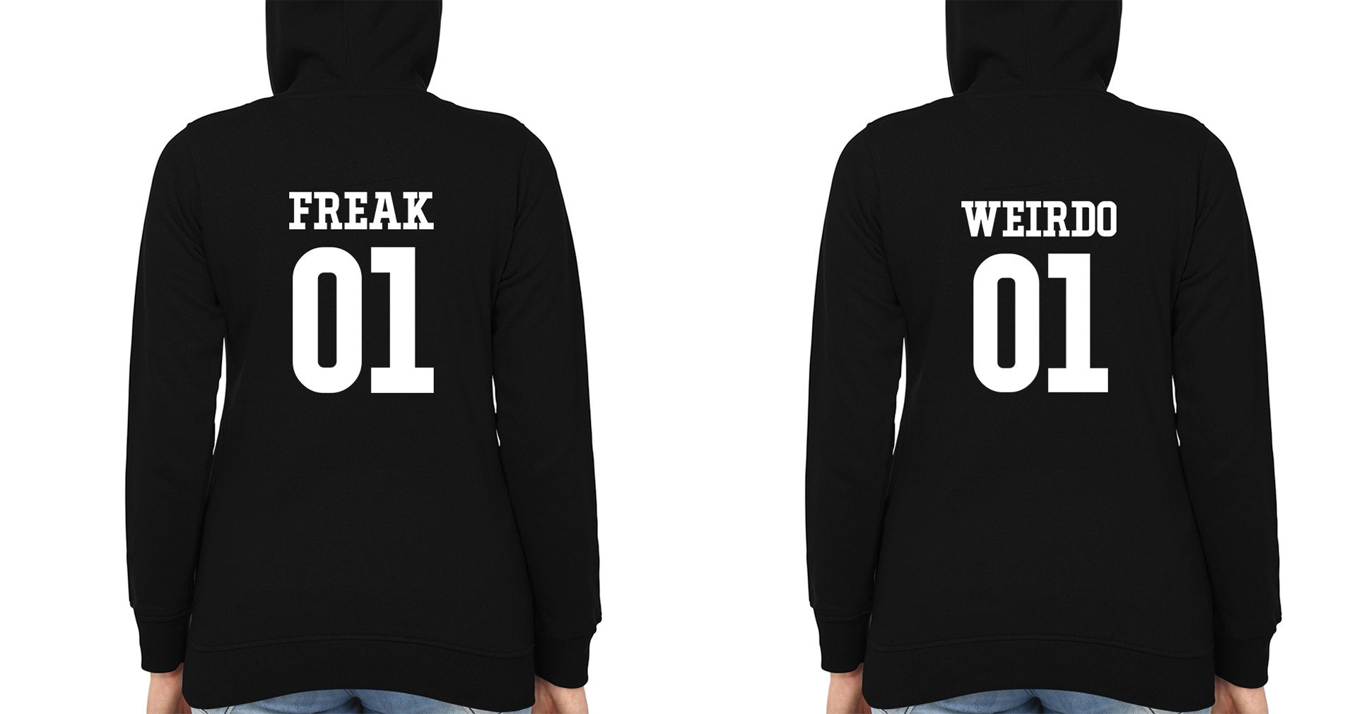 Freak Weirdo BFF Hoodies-FunkyTees