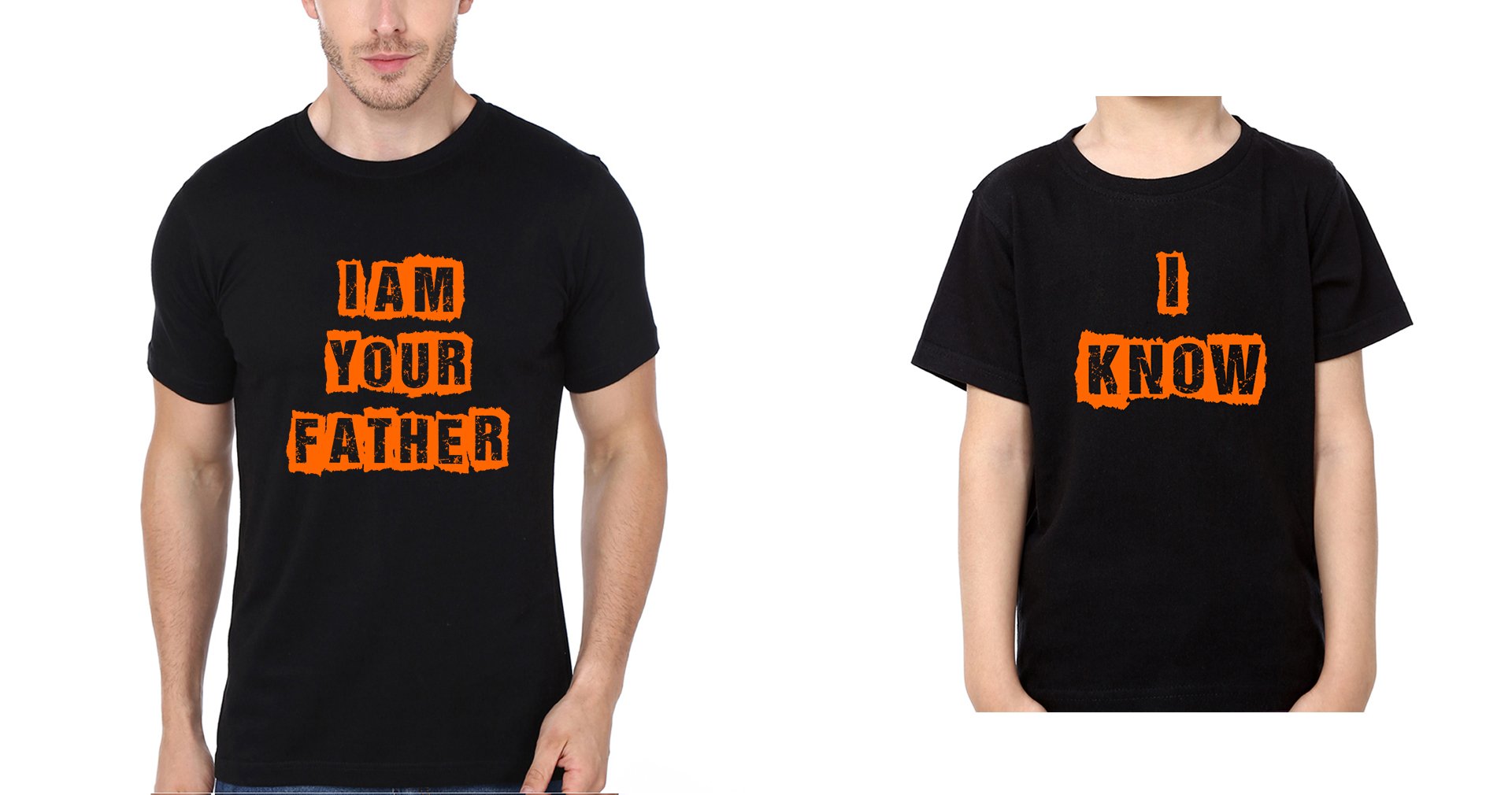 Iam Your Father I Know Father and Son Matching T-Shirt- FunkyTeesClub