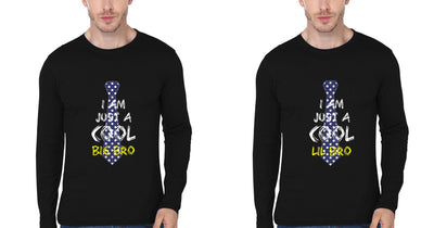 Cool Bro Brother-Brother Full Sleeves T-Shirts -FunkyTees