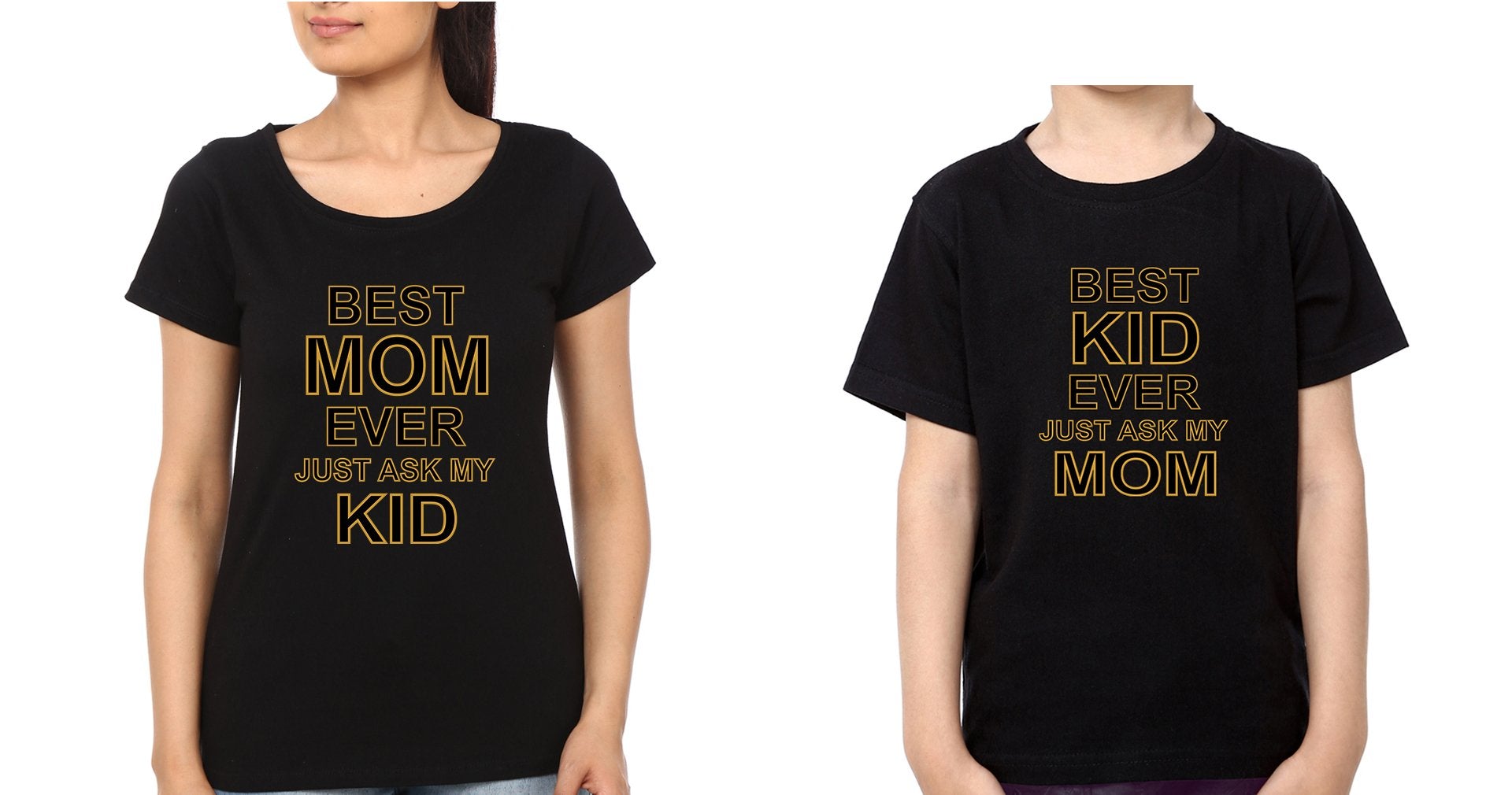 Best Mom Ever Best Kid Ever Mother and Son Matching T-Shirt- FunkyTeesClub