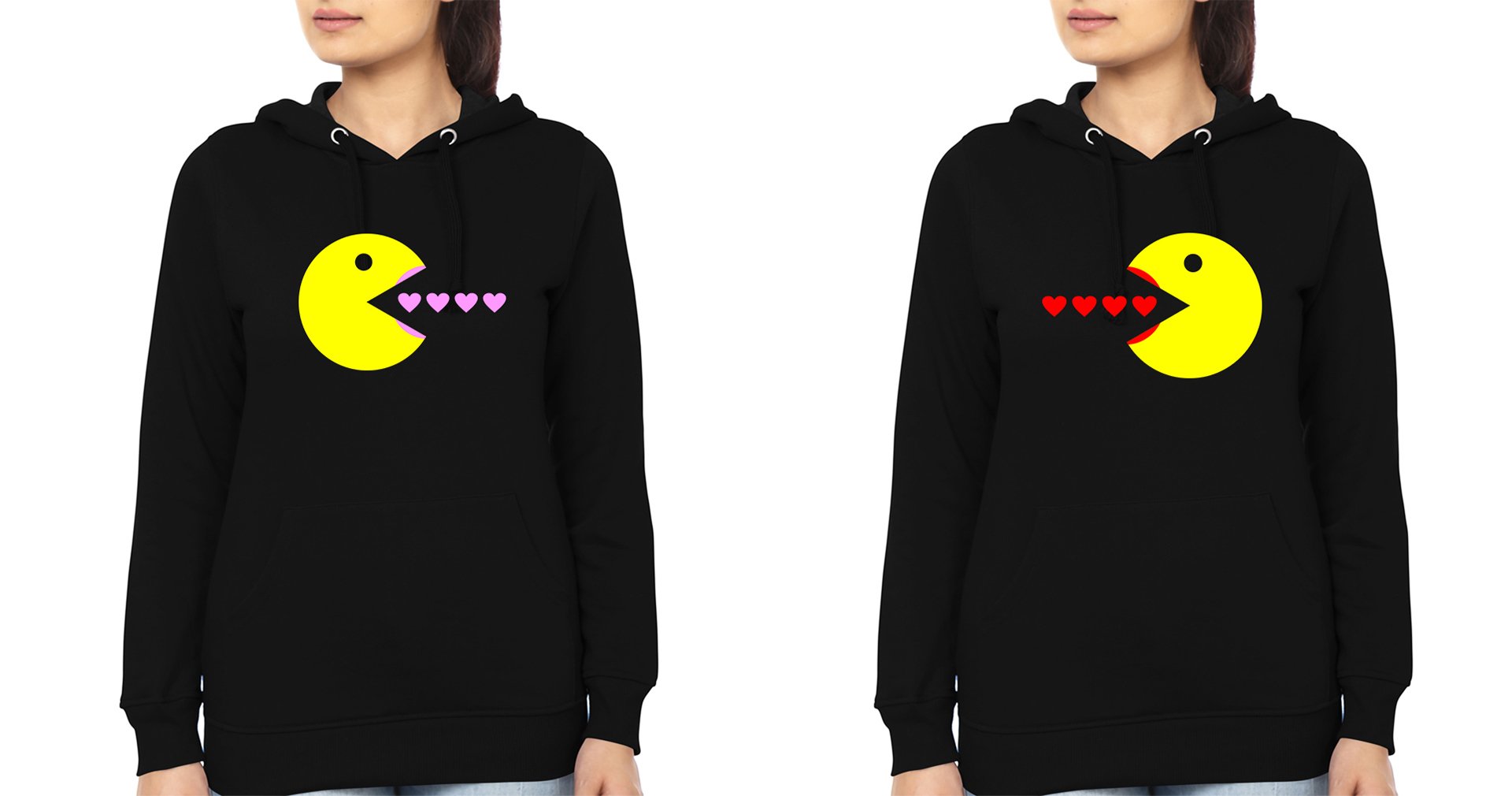 Pacman BFF Hoodies-FunkyTees