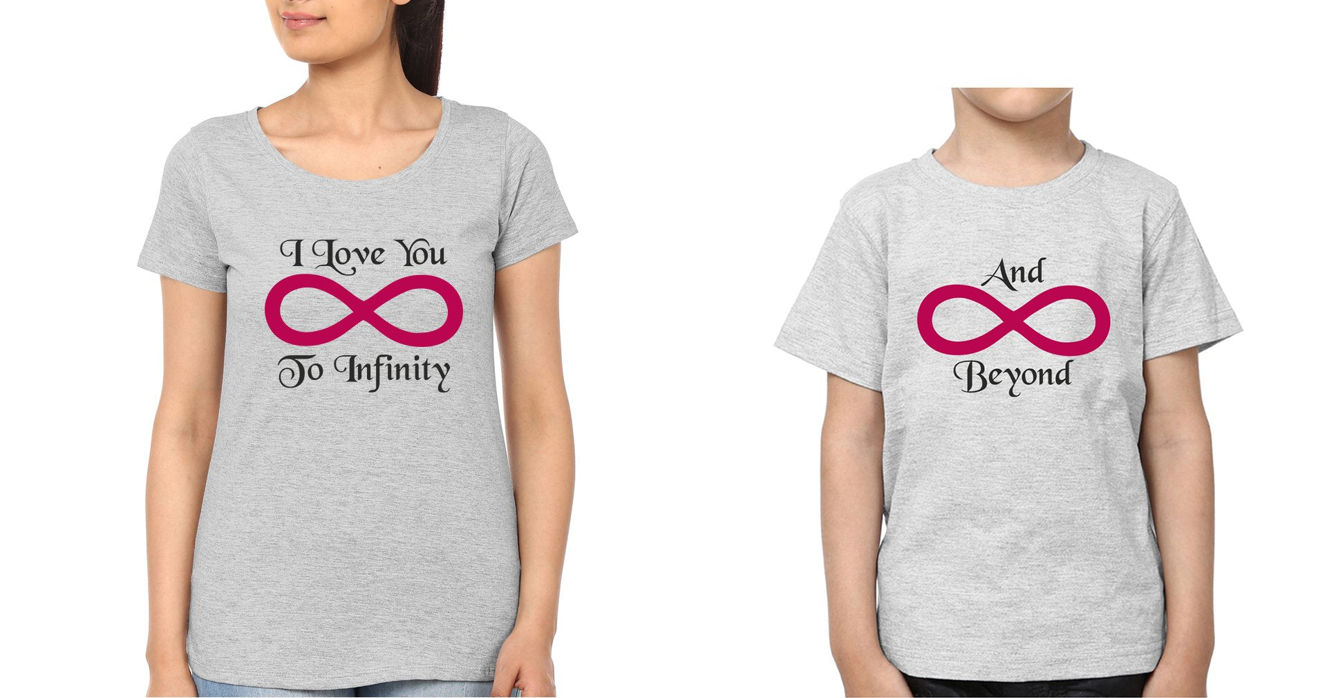 I Love You To Infinity And Beyond Mother and Son Matching T-Shirt- FunkyTeesClub