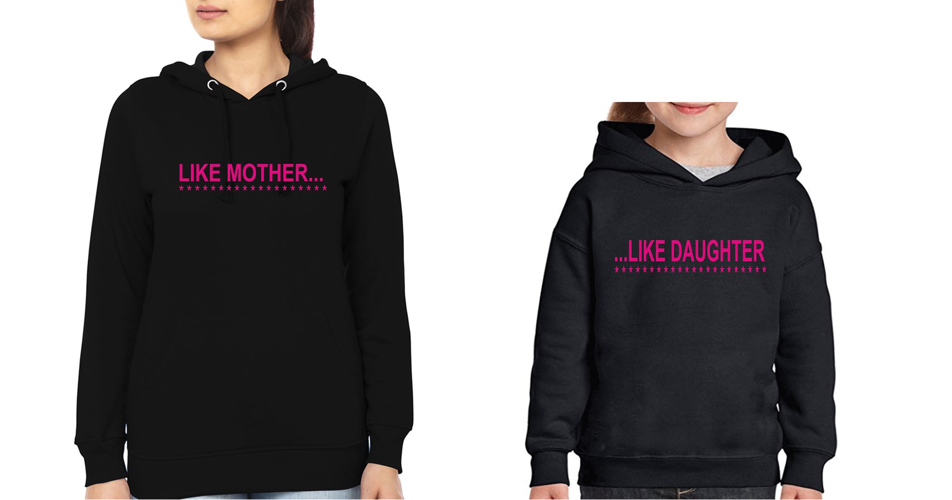 Like Mother Like Daughter Mother and Daughter Matching Hoodies- FunkyTeesClub