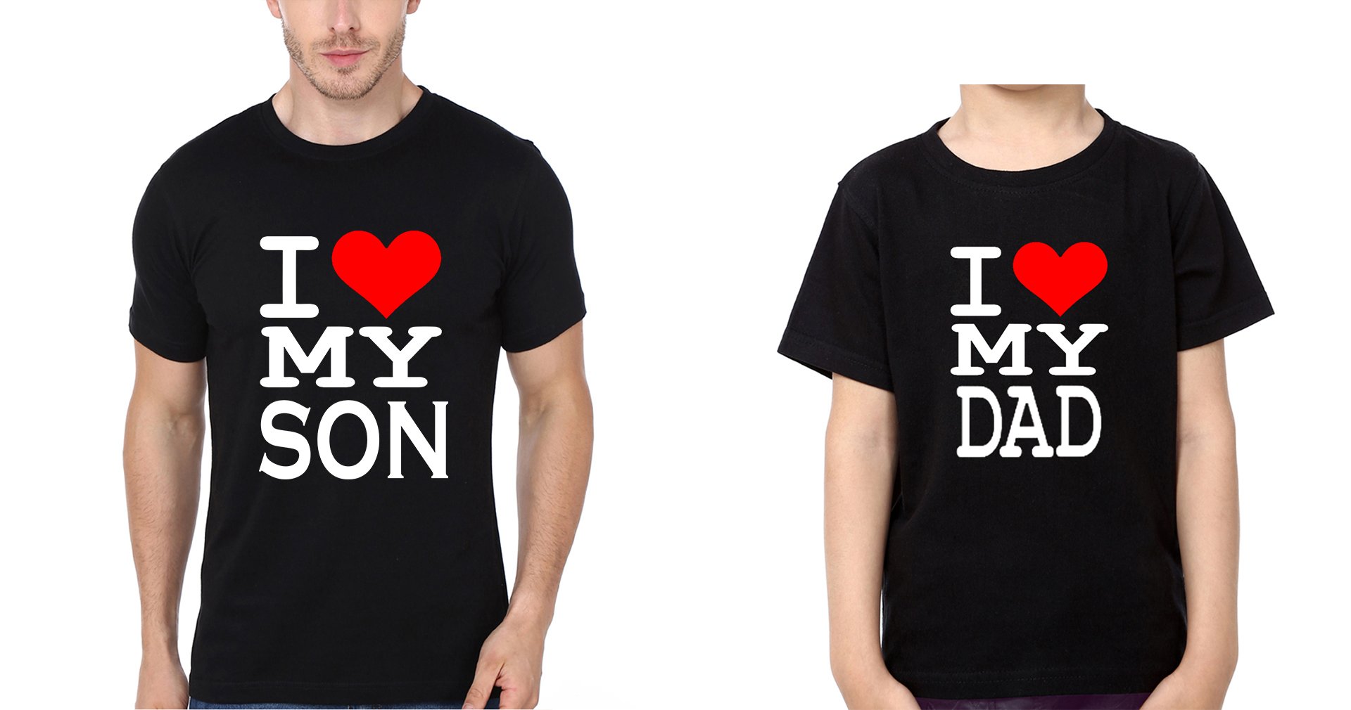 I Love My dad I Love My Son Father and Son Matching T-Shirt- FunkyTeesClub