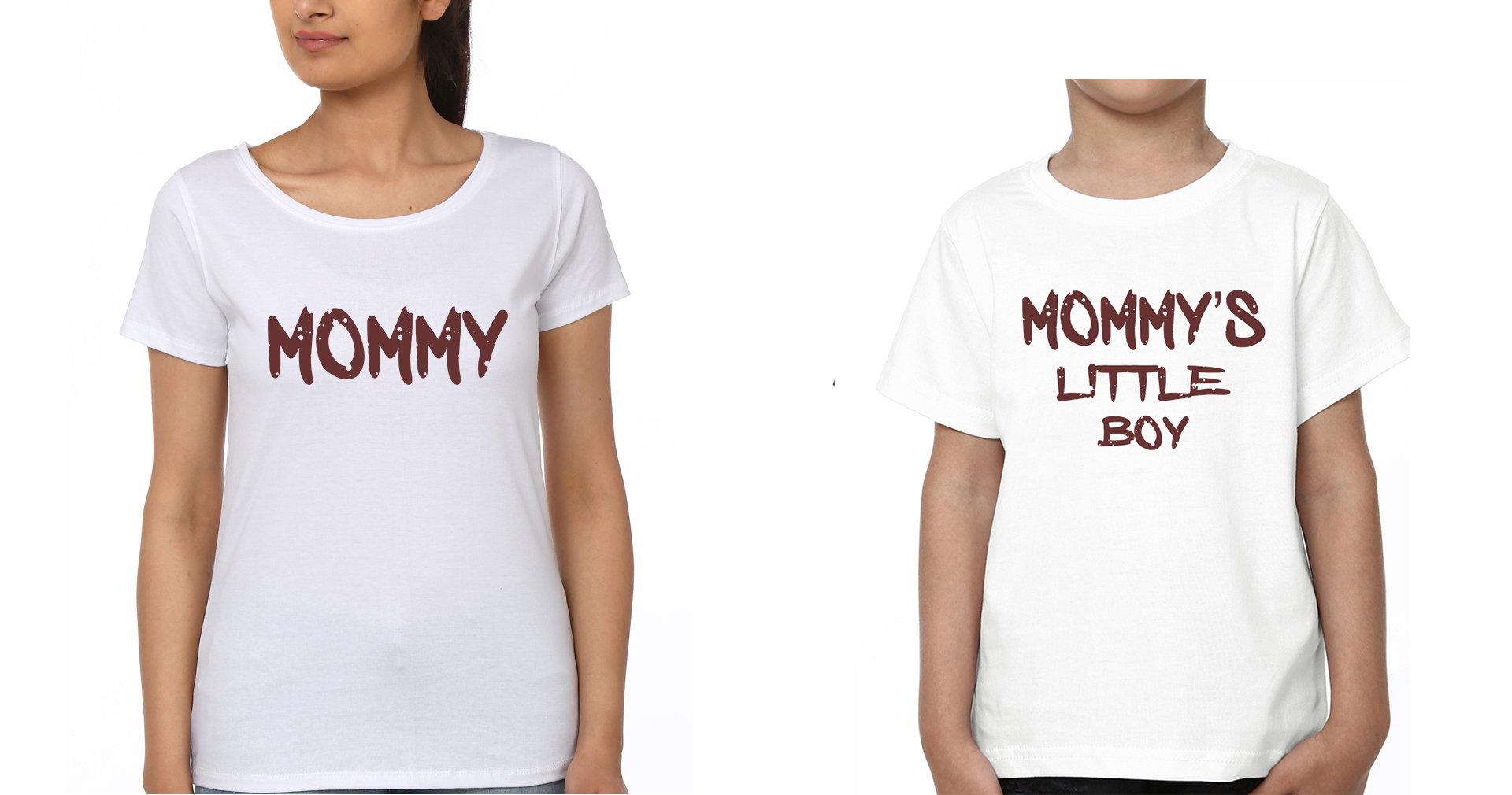 Mommy &Mommy's Little Boy Mother and Son Matching T-Shirt- FunkyTeesClub
