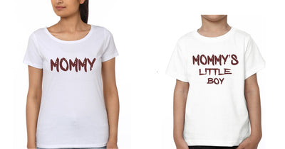 Mommy &Mommy's Little Boy Mother and Son Matching T-Shirt- FunkyTeesClub