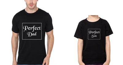 Perfect Dad Perfect Son Father and Son Matching T-Shirt- FunkyTeesClub