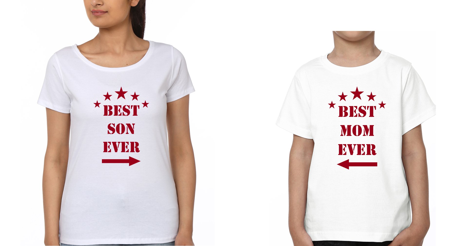 Best Mom Ever Best Son Ever Mother and Son Matching T-Shirt- FunkyTeesClub