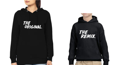 The Original The remix Mother and Son Matching Hoodies- FunkyTeesClub