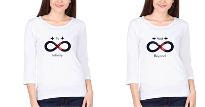Infinity Beyond Sister Sister Full Sleeves T-Shirts -FunkyTees