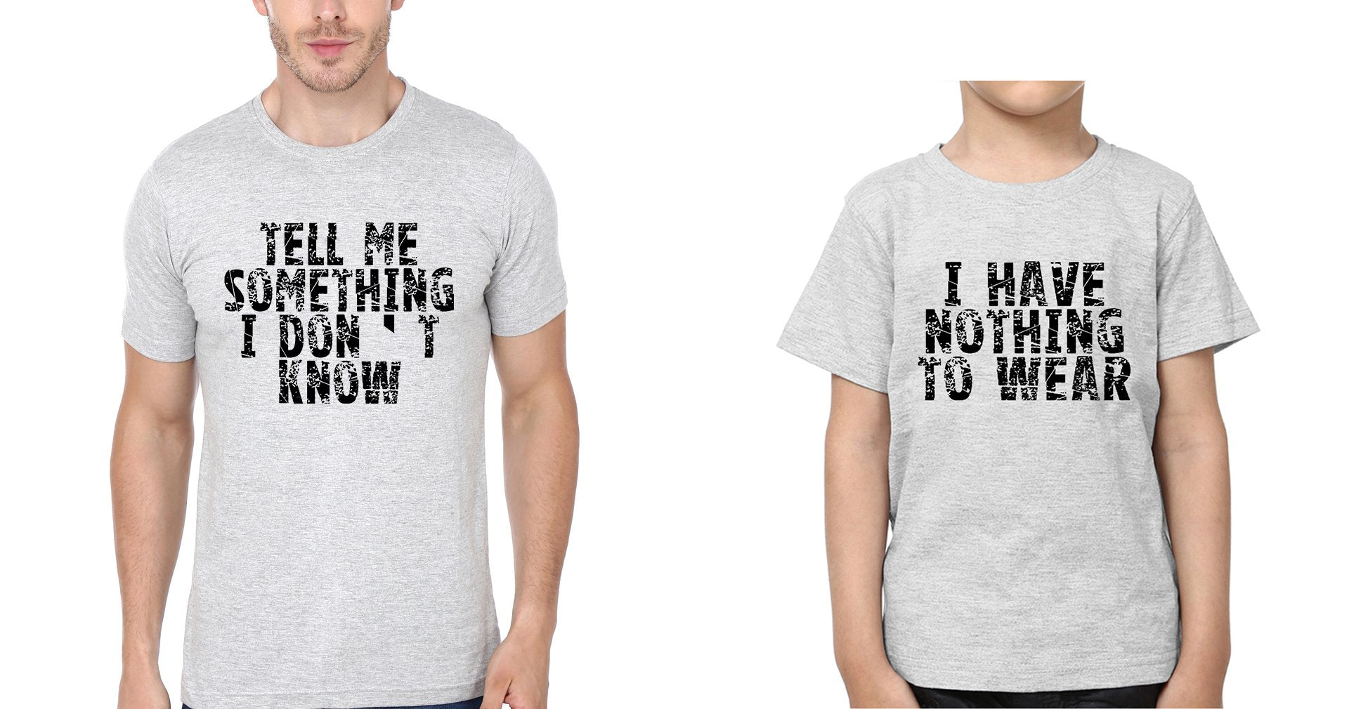 Nothing To Wear Father and Son Matching T-Shirt- FunkyTeesClub