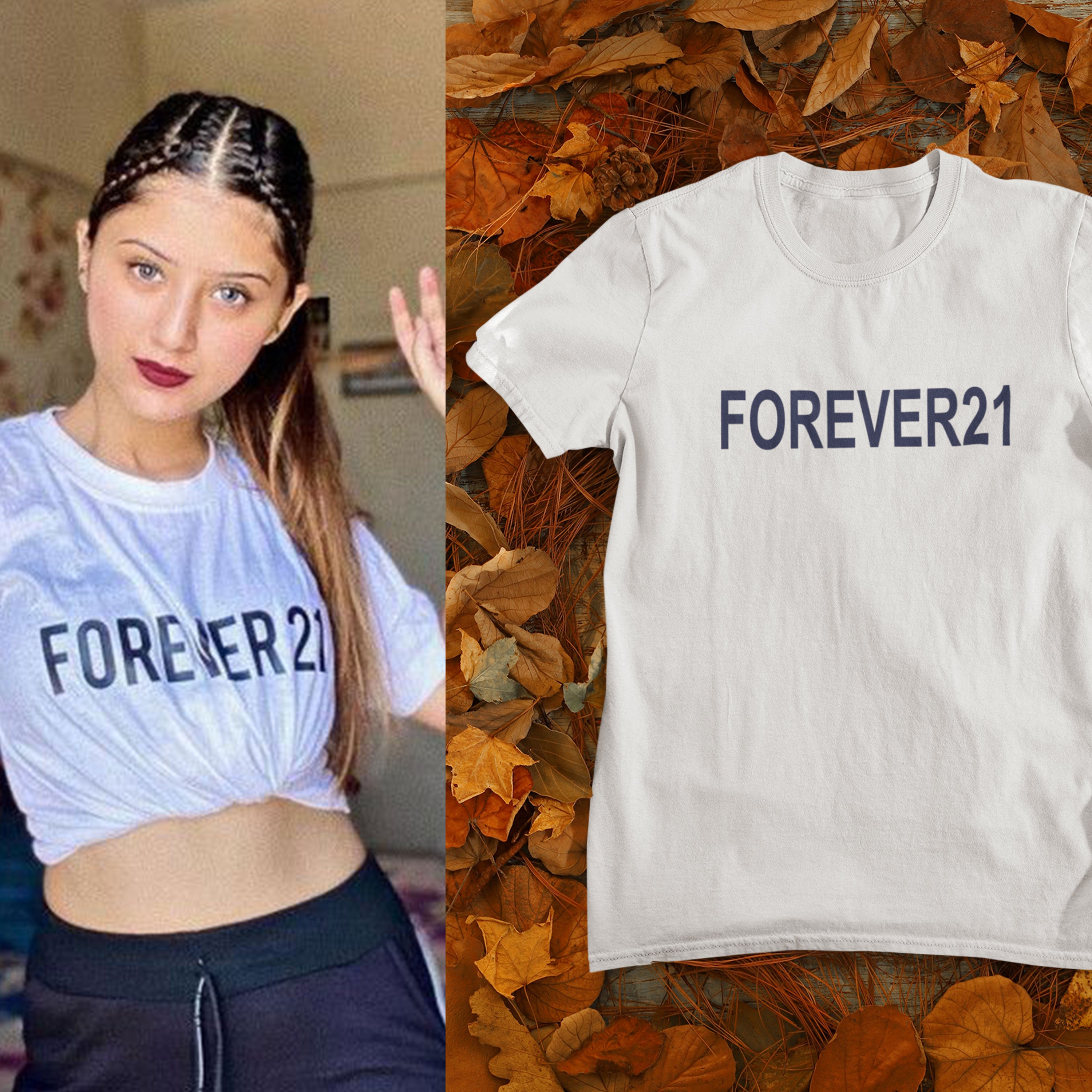 Forever21 Arishfa Khan Celebrity T-shirt- FunkyTeesClub