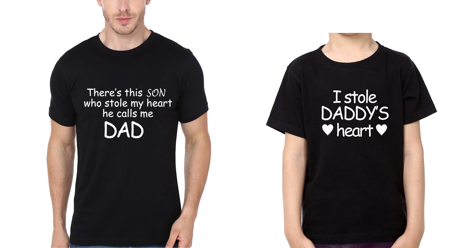 I Stole daddy's Heart Father and Son Matching T-Shirt- FunkyTeesClub