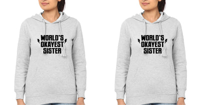 Okayest Sister Sister Hoodies-FunkyTees