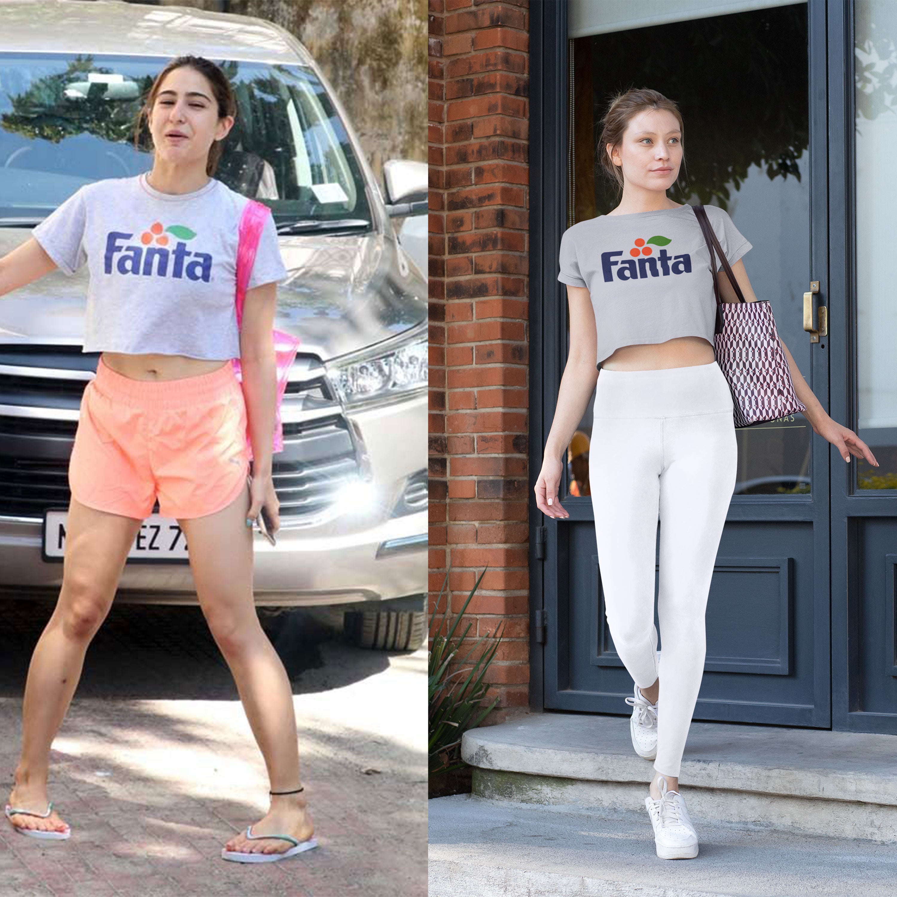 Fanta Sara Ali Khan Celebrity Crop Top- FunkyTeesClub