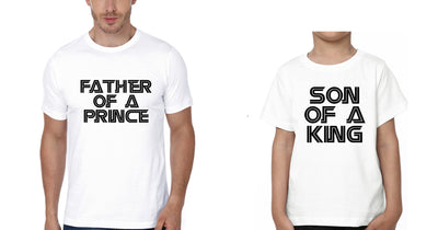 Father Of A Prince Son Of A King Father and Son Matching T-Shirt- FunkyTeesClub