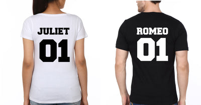 Romeo & Juliet Couple Half Sleeves T-Shirts -FunkyTees