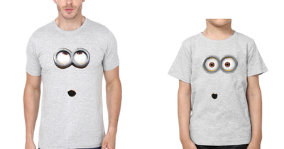 Minion Father and Son Matching T-Shirt- FunkyTeesClub