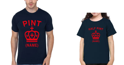 Pint Father and Daughter Matching T-Shirt- FunkyTeesClub