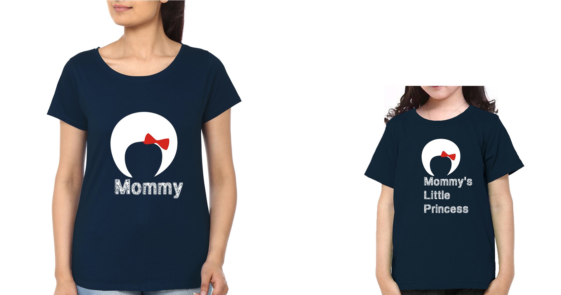 Mommy Mommy's Little Princess Mother and Daughter Matching T-Shirt- FunkyTeesClub